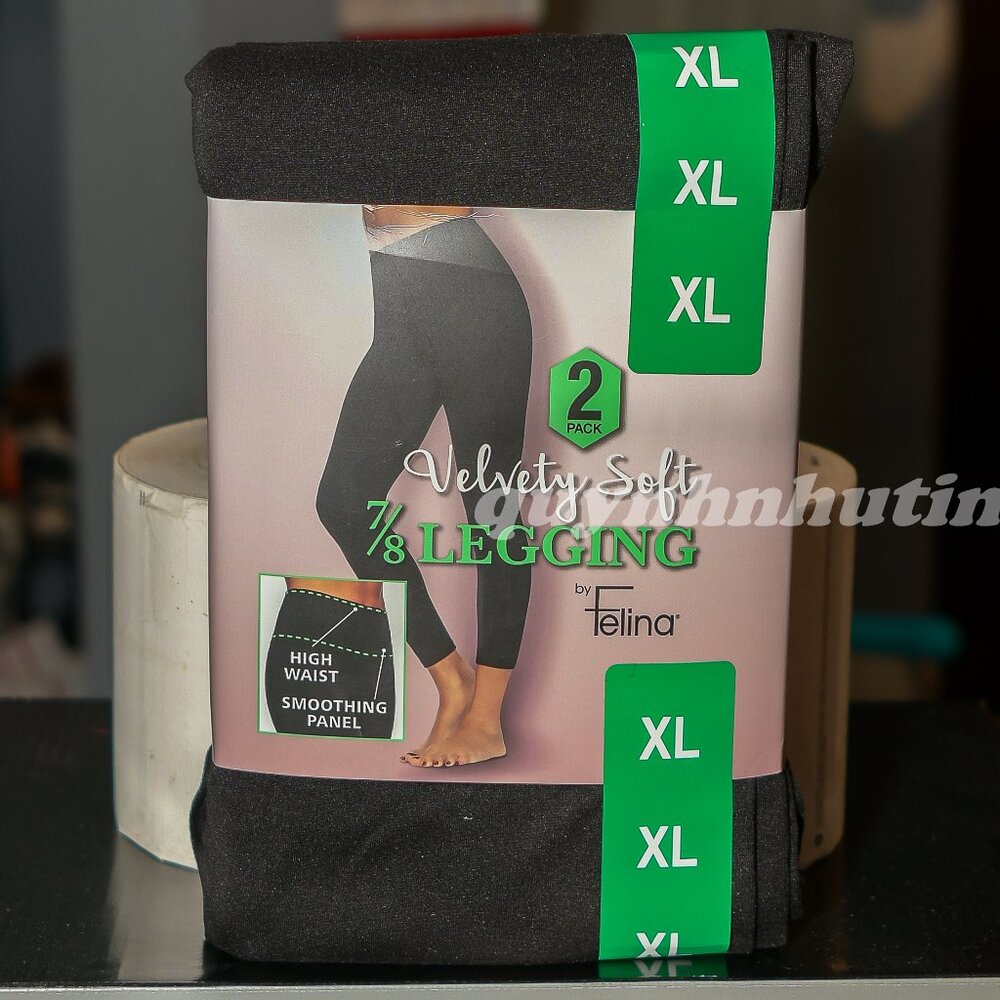 Felina Black 7/8 Legging 2-Pack